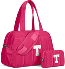 Dance Bag, Kid Weekender Bags，Tween Girls Trendy Stuff-Girl Overnight Bag with Wet Pocket，Lightweight Travel Tote Personalized Cheer Bags with Makeup Pouch by TinyTreasures Baby Boutique