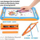 Magic LED Drawing Board for Kids, Toys for Boys Ages 5-7, Light Up Tracing Pad with 9 Double-Sided Cards, 6 Washable Pens, Glow Up Toys for Kids 4-6 Year Old Christmas Birthday Gifts by TinyTreasures Baby Boutique