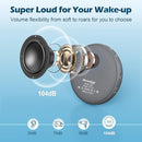 REACHER Super Loud Alarm Clock for Heavy Sleepers Adults Teens, Vibrating Alarm Clock Bed Shaker Under Pillow, Rechargeable Battery Powered for Travel, Auto-Dim, Portable by TinyTreasures Baby Boutique