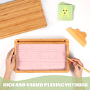 Montessori Sand Tray with Lid - Wooden Sand Tray for Kids - Pink by TinyTreasures Baby Boutique