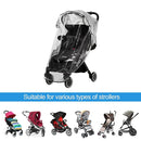 Clear Stroller Rain Cover, Universal Travel Weather Shield Breathable Baby Stroller Rain Cover for Windproof, Waterproof, Protect from Sun Dust Snow by TinyTreasures Baby Boutique