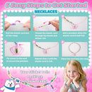 MooCubic Rolls Stickers Jewelry Making Kit, Includes 320 Mini Sticky, Builds 6 Bracelet or 2 Necklace, 200 Beads & 2 Pendants, Wearable DIY Friendship Gift for Kids Ages 5+ Girls & Boys (M1) by TinyTreasures Baby Boutique