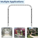 Garden Arch Arbor Trellis, 126" L x 94.5" H, Metal Archway for Climbing Plants Outdoor, Wide Sturdy Garden Arch for Lawn, Party, Ceremony Wedding Decoration by GreenHaven Gardens