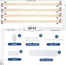 LED Plant Growing lamp, 3000K Full Spectrum Grow Light Strips for Indoor Plants with 3/9/12H Timer & 10 Dimmable Levels, Led Growth Light for Green House Hydroponics Succulent by GreenHaven Gardens