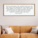 LuZhiQiang For I am Persuaded Wall Decor Art 40"×15" Romans 8:38-39 Sign Bible Verse Scripture Christian Large Wood Framed Wall Hanging (Wood) by CozyNest Decor