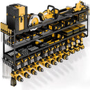 Wall Mount Power Tool Organizer, 4 Layer 12 Drill Hangers Storage Rack, Tool Organizers and Storage for Garage, Workshop, Pegboard, Shed - 50 inch by GreenHaven Gardens