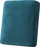 H.VERSAILTEX Velvet Stretch Couch Cushion Cover Plush Cushion Slipcover for Chair Cushion Furniture Protector Seat Cushion Sofa Cover (1 Piece Armchair Cushion Covers, Deep Teal) by CozyNest Decor