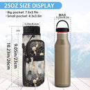 25/32/40/64oz Water Bottle Bag Holder Carrier-Insulated Crossbody Sling Case Sleeve with Strap & Pockets for Men Women Gym Cycling Travel Walking Hiking Camping by TinyTreasures Baby Boutique