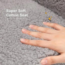 ALIMORDEN Kids Ultra-Soft Snuggle Foam Filled Chair, Toddler Cuddly Sherpa Reading Couch for Boys and Girls, Grey by CozyNest Decor