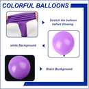 140pcs Purple Round Balloons Different Sizes 18 12 10 5 Inch Latex Balloons for Arch Decoration Party Balloon Kit for Graduation Birthday Party Wedding Balloon Baby Shower Decoration by TinyTreasures Baby Boutique