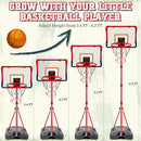 Meland Kids Basketball Hoop, 2-in-1 Adjustable Toddler Basketball Hoop with Electronic Scoreboard Indoor Outdoor Toys for Kids Toddlers Outside Toys for Boys Age 3 4 5 6 7 8 by TinyTreasures Baby Boutique