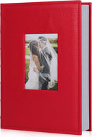 RECUTMS Picture Albums 4x6 Leather Cover 300 Photo Sleeves Photo Albums Book 3 Per Pages Horizontal Photo Picture Wedding Anniversary Picture Book(Red) by TinyTreasures Baby Boutique