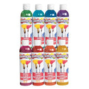 Colorations Paraben-Free Glitter Liquid Watercolor Paint, Set of 8 Vibrant Colors, 8 fl oz, Non-Toxic and Made in The USA by TinyTreasures Baby Boutique