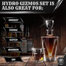 Whiskey Decanter Set for Men with 4 Glasses For Whisky, Bourbon, Rum, Scotch, Crystal Clear Decanter Sets - Whiskey Gifts for Men Dad Him by CozyNest Decor