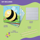 jackinthebox Poke Poke Art – Bugs Theme, Mess-Free Fabric Art and Craft, Flower Pressing Kits, Gift for Kids, Toys for Girls and Boys Ages 4 5 6 7 8 by TinyTreasures Baby Boutique