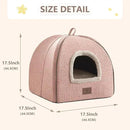 Cat Bed for Indoor Cats - Cat Cave Cat House Cats Tent with Removable Washable Cushioned Pillow, Soft and Self Kitten beds by CozyNest Decor