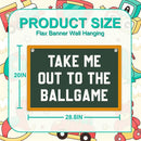 Sports Room Decor for Boys, Baseball Basketball Wall Decor Banner, Wall Hanging Banner Flag, Inspirational Game Day Wall Flag Home Playroom Boys Room Decor, Banner for Room by TinyTreasures Baby Boutique