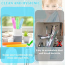 SIKEMAY 100 PCS Toothbrush Holder Bulk, Toothbrush Case Cover, Portable Plastic Dust Proof Breathable, Holder for Travel, Bathroom, Indoor, Outdoor, Trip, Camping, School by CozyNest Decor