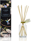 LOVSPA Reed Diffuser Set, Sage & Lemongrass Scented Oil Diffuser with Sticks, Home Fragrance Accessories for Bathroom Shelf Decor, Aroma Diffusers for Home or Office Desk, USA Made by CozyNest Decor