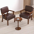 Accent Chair, PU Leather Living Room Chairs Oversize with Soft Seat and Armrests for Living Room Dinning Room Bedroom Reading Room Waiting Room by CozyNest Decor