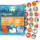 Cliganic Mosquito Repellent Stickers (90 Pack) - Animal Patches for Kids, Natural DEET-Free, Essential Oil Infused by TinyTreasures Baby Boutique