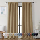 Simplebrand Ava Taupe Blackout Curtains for Bedroom 90 Inches Long 2 Panels Set, Solid Privacy Energy Saving Living Room Window Treatment Curtains Blackout Drapes, W40 x L90 Inch, Taupe by TinyTreasures Baby Boutique