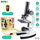 AmScope - M40-K-MDM35 IQCREW by 120X – 1200X Kid’s 85+ Piece Premium Microscope STEM Kit with Color Camera, Interactive Kid’s Friendly Software, Prepared and Blank Slides and More by TinyTreasures Baby Boutique