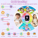 Waterproof Smart Watch for Kids Gift for Girls Age 5-12 with 32 Games, Dual Camera, Habit Tracking, Music Player, Video, Alarm Clock, HD Touchscreen Kids Smart Watch Birthday Toys for 6 7 8 9 Year Old by TinyTreasures Baby Boutique