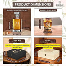 Personalized Square Whiskey Decanter Set for Men 750ml Luxury Gift for Valentine's, Birthdays, Anniversaries - Liquor Decanters with 2 or 4 Glasses Retirement, Weddings - 24 Engraved Design Options by CozyNest Decor