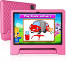 JREN Tablet for Kids｜10.1 Inch Kids Tablet Android 14｜Octa-core｜64GB｜WiFi ｜Bluetooth｜Parental Control｜Children Content｜Children Toddler Pink Girls Gift by TinyTreasures Baby Boutique