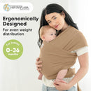 KeaBabies Baby Wrap Carrier - All in 1 Original Baby Carrier Newborn to Toddler Sling, Easy to Wear, Hands Free Bonding, Lightweight, Breathable Infant Wraps (Warm Hearth) by TinyTreasures Baby Boutique