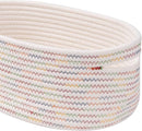 Baskets&Bins for Shelf Storage &Organizing/Cute Basket to Store and Organize Daily Items/Woven Rope Basket for Living Room, Bedroom,Playroom/Small Oval-13x8.66x5.11’’,3 Packs Rainbow by TinyTreasures Baby Boutique