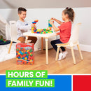 PREXTEX 100-Piece Building Blocks Set for Toddlers - Jumbo Toy Blocks in 5 Colors for Kids 18 Months and Up, Encourages Creativity, Motor Skills, and Early Learning by TinyTreasures Baby Boutique