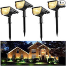 Jior Solar Landscape Spot Lights Outdoor 32 LED IP65 Waterproof Solar Powered Wall Lights 2-in-1 Adjustable Lights for Garden Yard Driveway Walkway Pool Patio 4 Pack (Warm White) by GreenHaven Gardens
