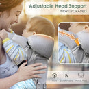 FRUITEAM Baby Carrier Newborn to Toddler- Safety - Certified 6 in 1 Hip Seat Carrier with Head & Lumbar Support, Adjustable & Removable Baby Holder for All Seasons, Great for Travel and Outdoor by TinyTreasures Baby Boutique