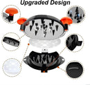 Chicken Shredder Meat Shredder Tool Twist Chicken Breast Shredder Large-Shredding Tools Chicken Breast, Pulled Pork, Beef with Stainless Steel Spikes (Orange & Black)