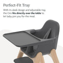 UPPAbaby Ciro High Chair/Sleek, Easy-to-Clean Design/Perfect-Fit Tray to Bring Baby to Table/Patent-Pending Harness/Dual-Position, 180-Degree Rotating Footrest/Jake (Charcoal/Rubberwood) by TinyTreasures Baby Boutique