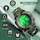 Kids Watch,Boys Watch for 3-15 Year Old Boys,Digital Sport Outdoor Multifunctional Chronograph LED 50 M Waterproof Alarm Calendar Analog Watch for Children with Silicone Band,Kids Gift by TinyTreasures Baby Boutique