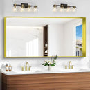 Gold Bathroom Mirror, 30x60 Inch Rectangular Deep Frame Mirror, Large Wall Mounted Bathroom Vanity Mirror Over Sink for Bedroom,Restroom, Living Room, Hangs Vertically or Horizontally by CozyNest Decor