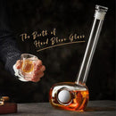 Golf Whiskey Decanter Set with 4 Golf Ball Shot Glasses, Unique Golf Gifts for Men Women, 750ml Golf Themed Liquor Dispenser, Golf Club Drink Dispenser for Bourbon, Scotch, Vodka, Tequila by CozyNest Decor