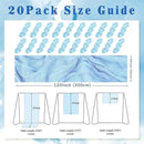 20 Pack Baby Blue Cheesecloth Table Runner 20 x 120 Inch Long Rustic Gauze Cheese Cloth Table Runner for Wedding 10FT Bridal Baby Shower Table Decorations Boho Fabric Sheer Birthday Party Table Decor by CozyNest Decor