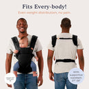 Beco Gemini Baby Carrier from Newborn to Toddler - Certified Ergonomic Newborn Baby Carrier for Infants and Children of 7-35 lbs - M Shape, Adjustable Seat, 100% Cotton (Metro Black) by TinyTreasures Baby Boutique