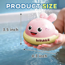 Light up Baby Bath Toys: Whale Bath Toy Sprinkler, Bath Toys for Kids Ages 1-3, Bathtub Outdoor Water Pool Toys for Toddlers 1 2 3 Year Old, Birthday Gift for Boys & Girls by TinyTreasures Baby Boutique