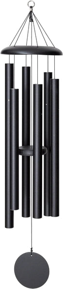 Corinthian Bells by Wind River - 50 inch Black Wind Chime for Patio, Backyard, Garden, and Outdoor Decor (Aluminum Chime) Made in The USA by CozyNest Decor