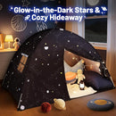 Sumbababy Large Teepee Tent for Kids: with Star Lights - Tent for Toddler Indoor Kids Teepee Tent for Boys & Girls - Toddler Play Tent Inside Canopy Bed for Playroom Gift Toys (Black Galaxy) by TinyTreasures Baby Boutique