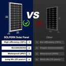 SOLPERK 100W Solar Battery Charger Solar Battery Maintainer + Upgrade 10A MPPT Charge Controller + Adjustable Mount Bracket for Car RV Boat Motorcycle，12V Waterproof Solar Panel Kit Trickle Charging by CozyNest Decor
