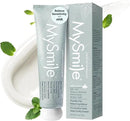 MySmile Fluoride Free Toothpaste, Nano Hydroxyapatite Toothpaste for Sensitive Teeth, Strengthens Enamel, Remineralizes & Whitens Teeth, Freshens Breath for Adults, SLS Free, Natural Misty Mint, 4.2oz by CozyNest Decor