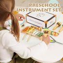 Musical Instruments Set Toys for Toddlers 1-3 - Neutral Colors Wooden Montessori Toys Percussion Music Modern Xylophone Drum Birthday Chirstmas Gifts for 1 2 3 Year Old Kids Baby Toddlers Boys Girls by TinyTreasures Baby Boutique