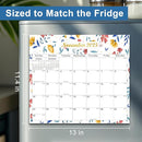 2025-2027 Magnetic Fridge Calendar 21 Monthly Magnetic Calendar for Refrigerator Planner Runs from October 2025 Until June 2027 Easy Organizing Markers Tearable (Flower) by TinyTreasures Baby Boutique
