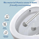 Pumice Stone Toilet Bowl Cleaner Toilet Deep Cleaning,Bathroom Cleaner Brush with Long Handle for Remove Hard Water Stains with Toilet Handle+ Pumice Stones by CozyNest Decor